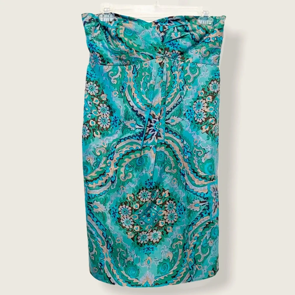 J. Crew Collection Casbah Silk Strapless Dress Sz 2
